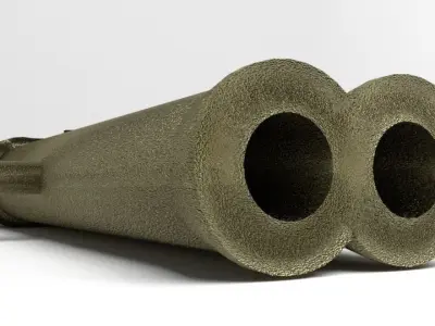  Double-barrel Cannon 3D model