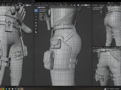 military terror and assets Free low-poly 3D model