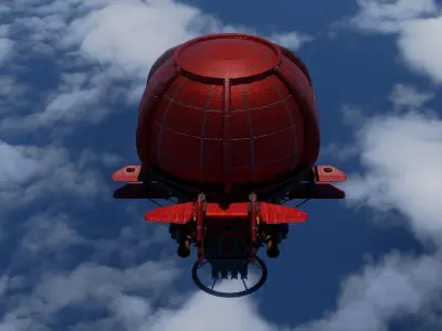 fire nation Balloon Free 3D model