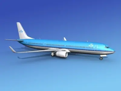 Boeing 737-900ER KLM 3D model