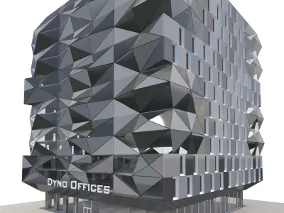Commercial Building-016 Office Tower 3D model