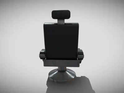 Bridge Command Chair Low-poly 3D model