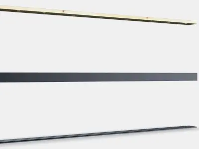 SKYTTA Rail for sliding door frame 2 Low-poly 3D model