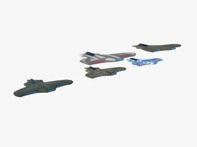 space mosquito version B Low-poly 3D model