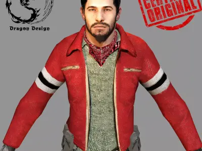 Zebec Zombie Killer Low-poly 3D model