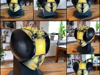 Insect wasp similar-High- end 3D print model highpoly Free 3D print model