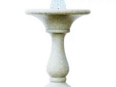 Chelsea Fleur De Lis Round Fountain 3D model