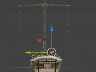 Sea of Thieves Sloop Hand-Built Texturized and Fully Functional 3D model