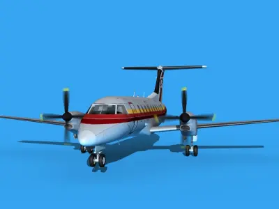 Embraer EMB120 Atlantic Southeast Airlines 3D model
