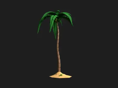 Props for Unity Trees sheep barrel fence rocks Low-poly 3D model