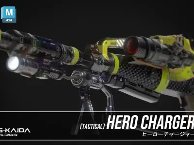 Prop - Weapon - Hero Charger - Tactical Version 3D model