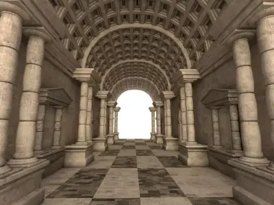 Ancient Greek Interior 3D model