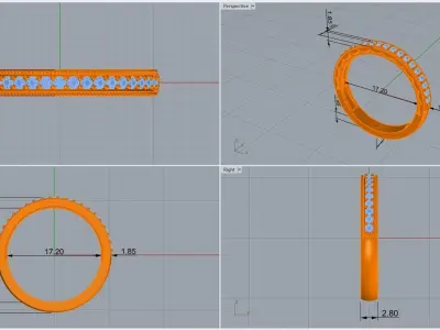 ring code 159 3D print model
