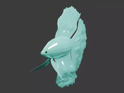 betta fish Low-poly 3D model