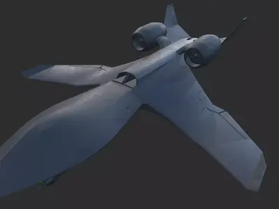 spy military vtol drone Low-poly 3D model