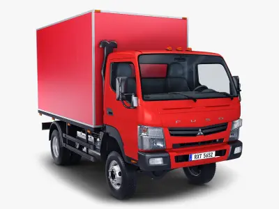 Mitsubishi Fuso Canter 4x4 Box 3D model