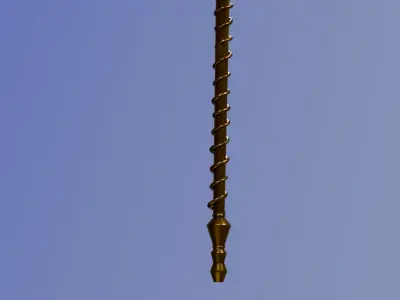 Golden Scepter PBR 3D model