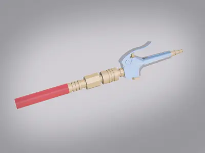 Air Nozzle Sprayer Low-poly 3D model