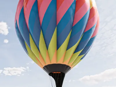 Hot Air Balloons    Low-poly 3D model