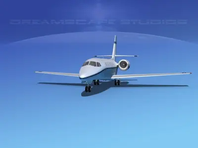 Cessna 680 Citation Sovereign V04 3D model