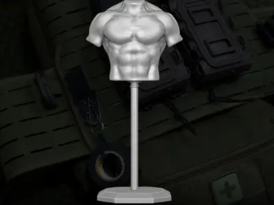 Body Armor Display 3D printable files for Action Figures 3D print model