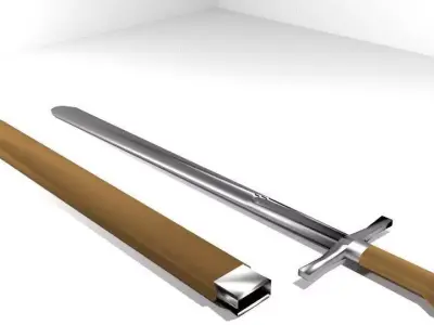 Sword - English Broadsword 3D model