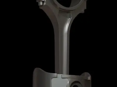 Piston with award 3D model