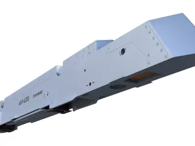 AKU-620E Aircraft Ejection Device Low-poly 3D model