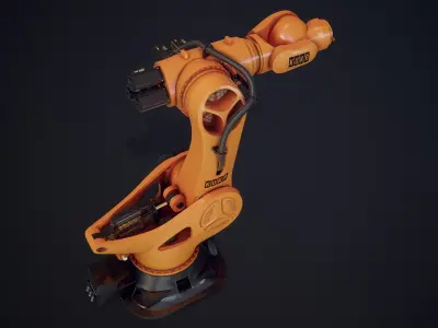 Industrial Robot Kuka KR 1000 Titan Low Poly PBR 3D model