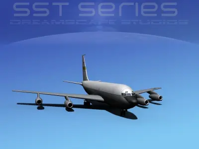 Boeing KC-135E Stratotanker LPSS V08 3D model