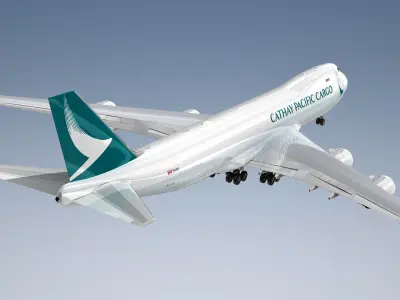 Boeing 747-8F Cathay Pacific Cargo 3D model purchase
