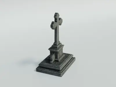 Grave 5 Low-poly 3D model
