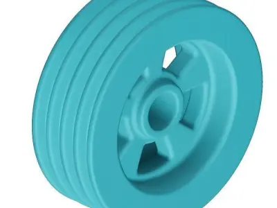 Plastic Pulley 3D model