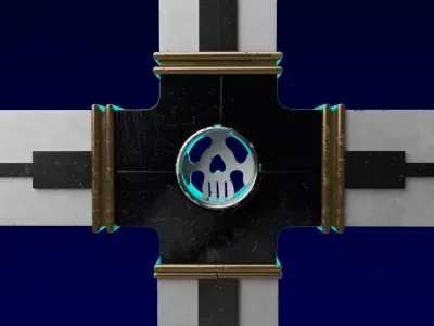 The Punisher and wolfwood gun from trigun anime 3D model