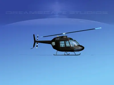 Bell 206 FBI 3D model