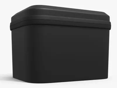 Tesla Tire Repair Kit Storage Case Black 3D model