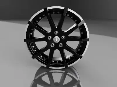 Car Rim 19 Wheel Real 3D model