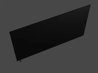 Simple Modern Television Free low-poly 3D model