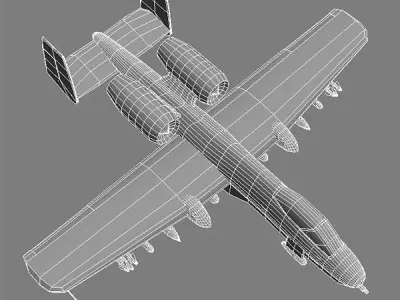 A10 Fighter 3D model