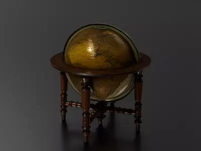 Antique Globe 2 3D print model