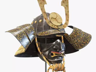 Kabuto helmet 3D model