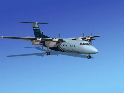 Dehavilland DHC-7 Coastal Tours 3D model