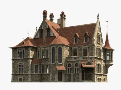 Ancient Mansion 03 3D model