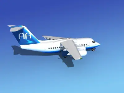 BAe 146-100 Atlantis 3D model