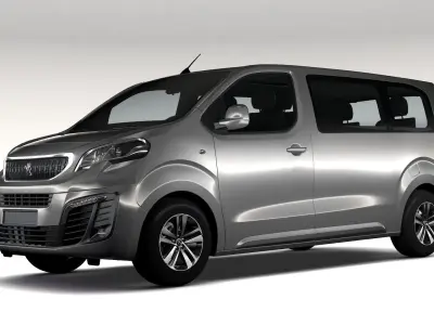 Peugeot Traveller L2 2017 3D model