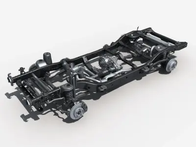 Car Chassis 02 3D model
