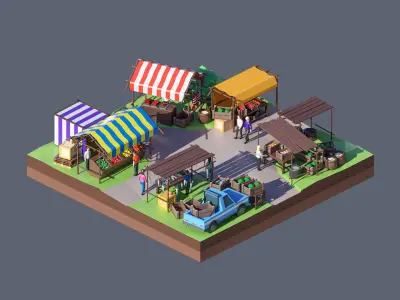 land 67A Low-poly 3D model