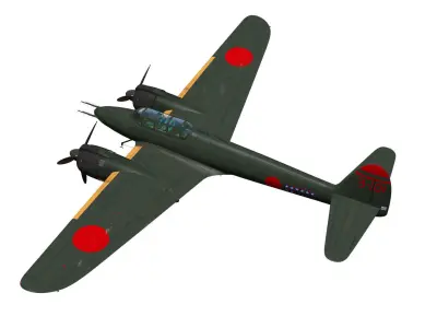 Nakajima J1N Gekko Type11kou 3D model