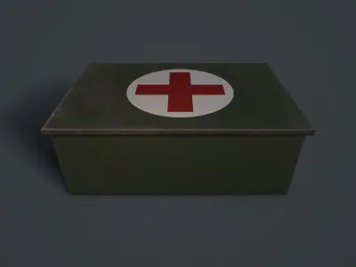 First aid kit Free low-poly 3D model