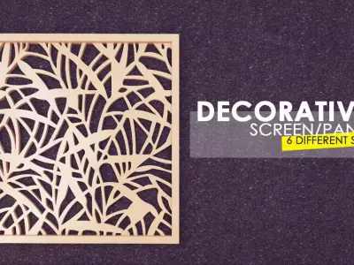 Decorative 3D Panel-Screen 5 Sizes 3D model